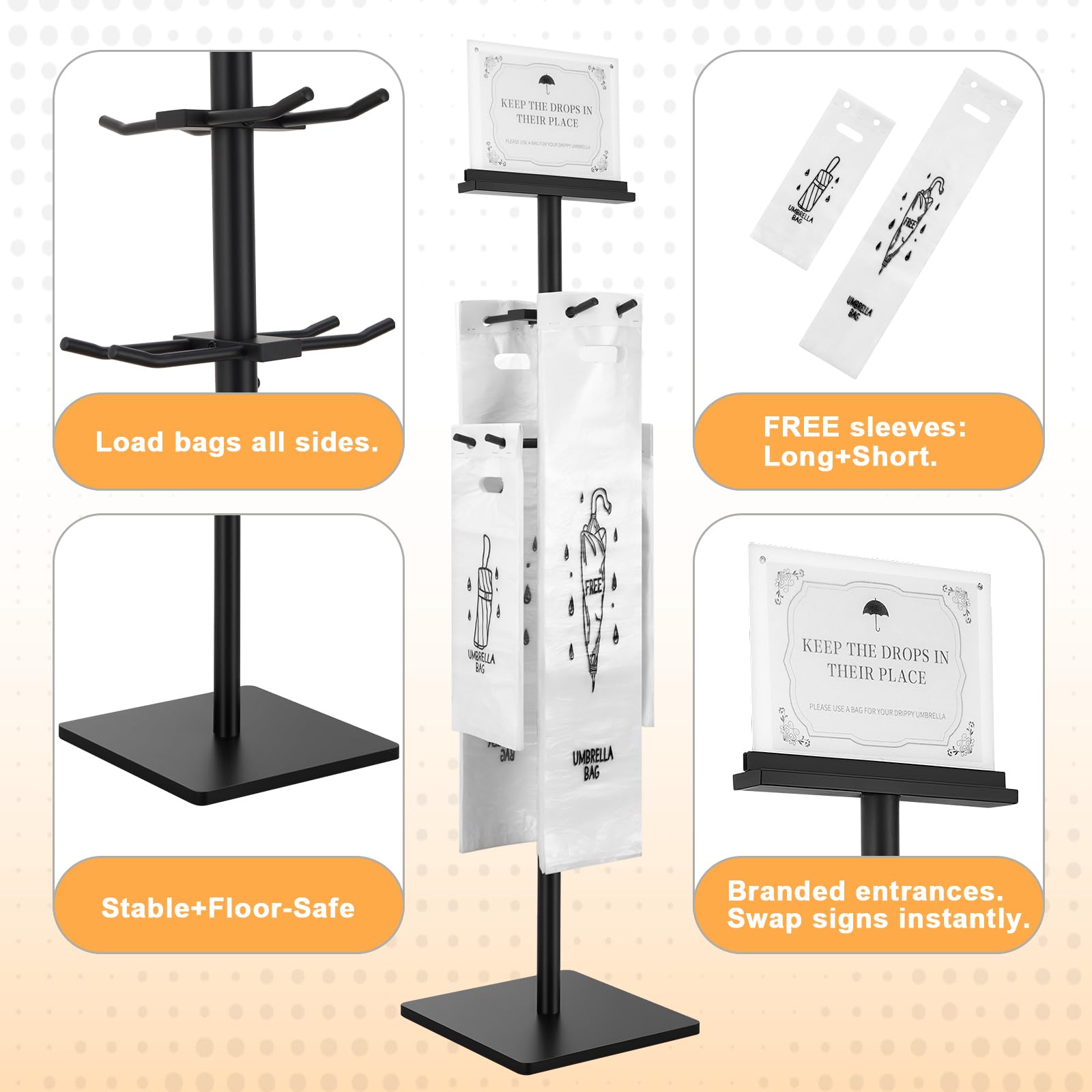 MLLiGAC magnetic sign holder lets you swap messages for promotions or instructions.