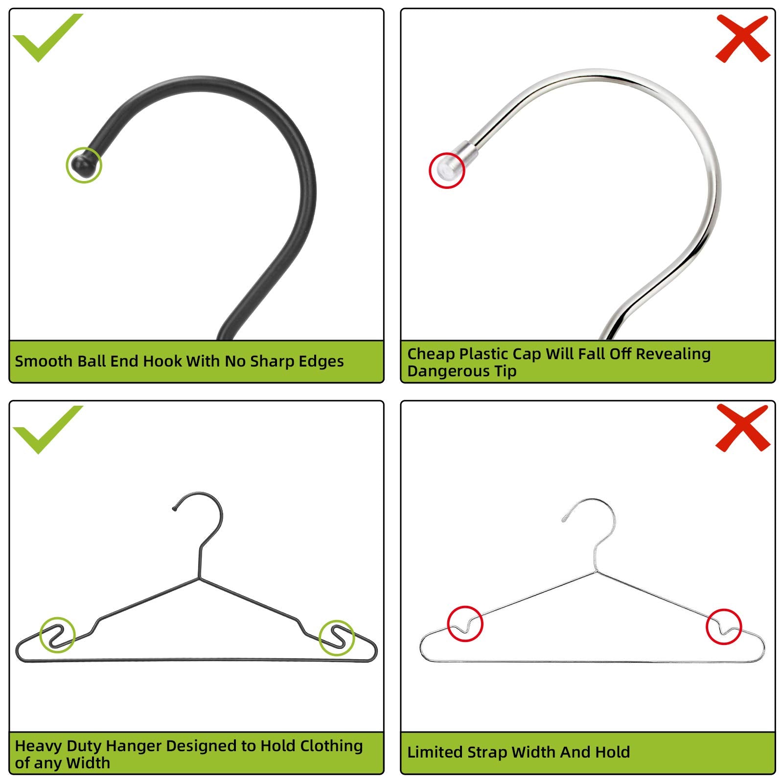 Multi-purpose MLMD Lux hangers suit coats, shirts, and dresses.