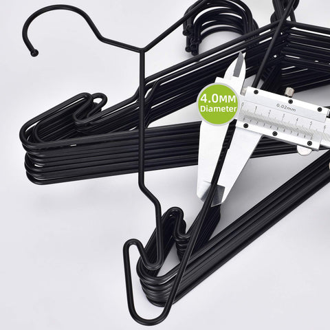 Compact MLMD Lux hangers maximize closet space and organization.