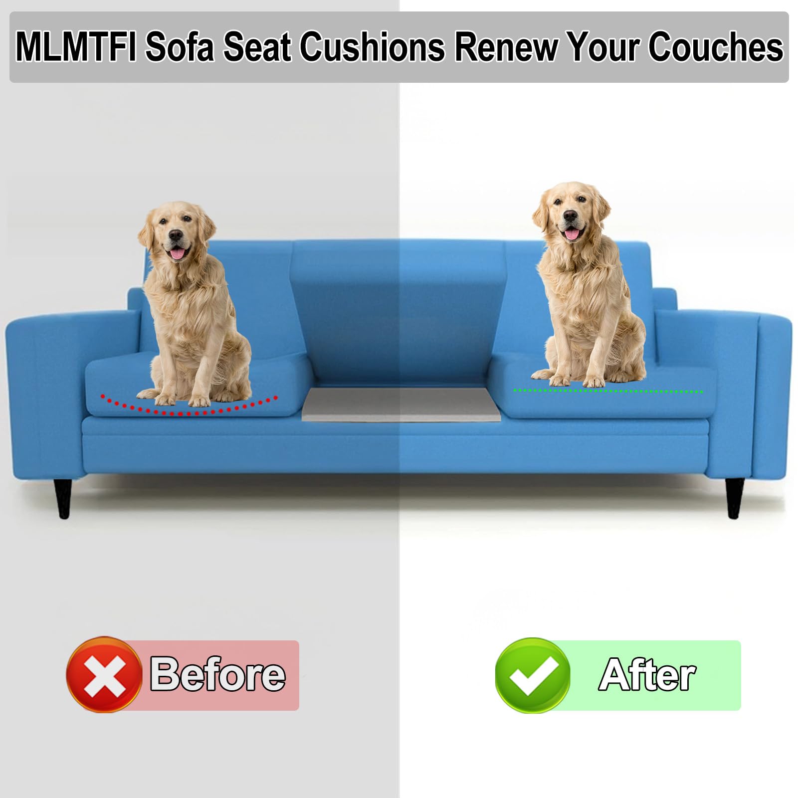 MLMTFI vacuum-packed cushions expand within 24–48 hours.