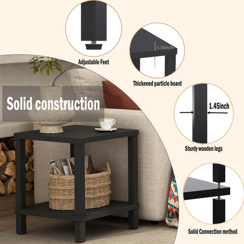 MMEOLUOOK 100-pound capacity with stable square legs.