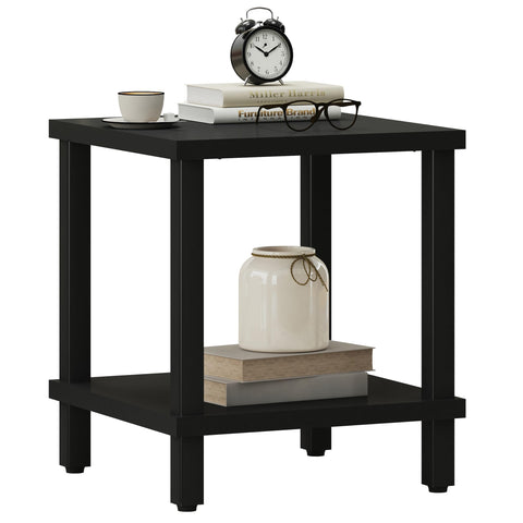 MMEOLUOOK large end table with square top, ideal for lamps and decor.