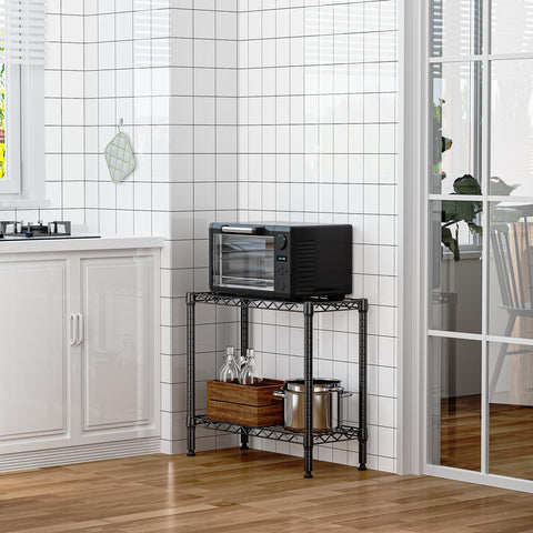 M MZG 2-tier storage rack assembly process hints at straightforward setup