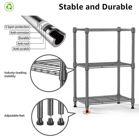 MMZG durable carbon steel construction detail on shelving