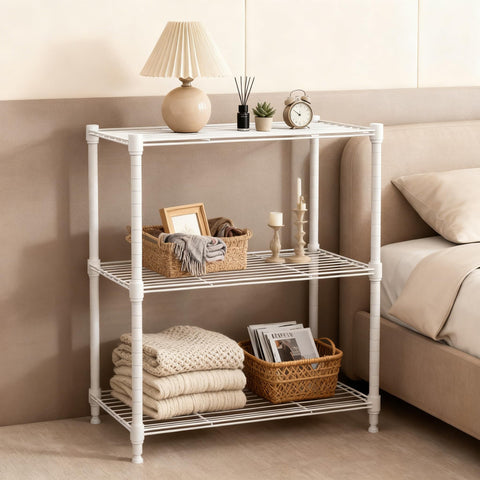 MMZG easy-assembly shelving with tool-free setup in minutes.
