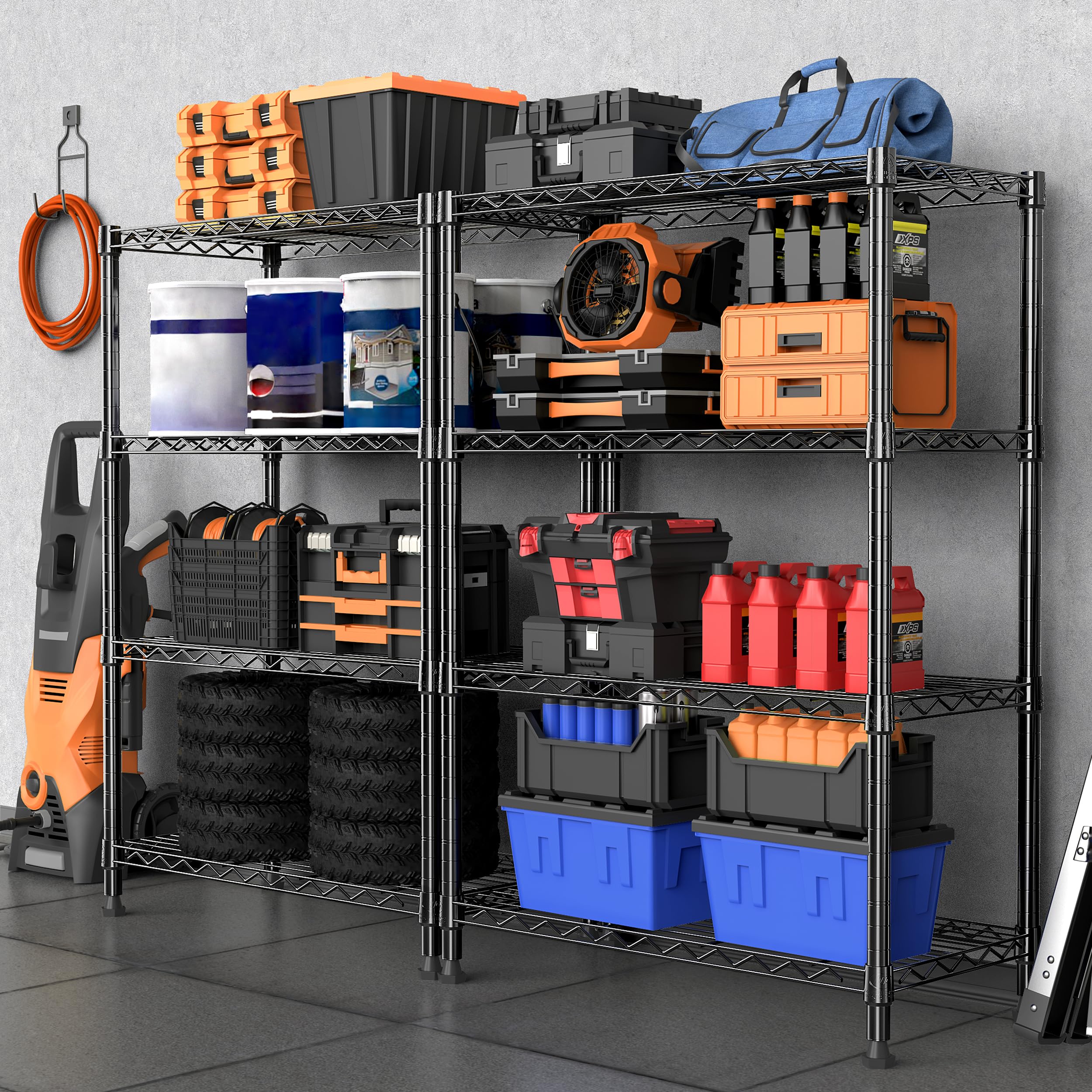 MMZG 1000 lbs capacity per unit supports organized storage spaces.