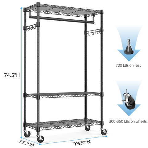 M MZG adjustable shelves customize storage space.