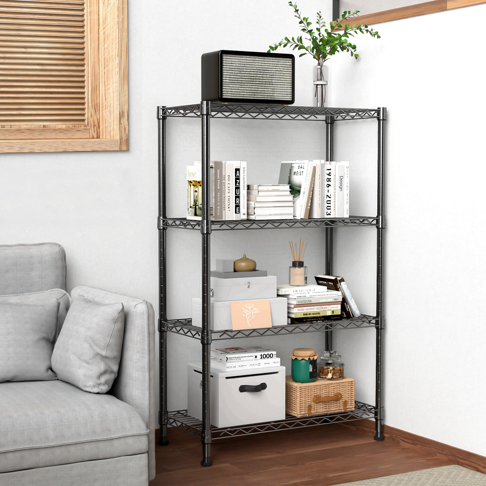 MMZG modern design steel rack adds style to any room.