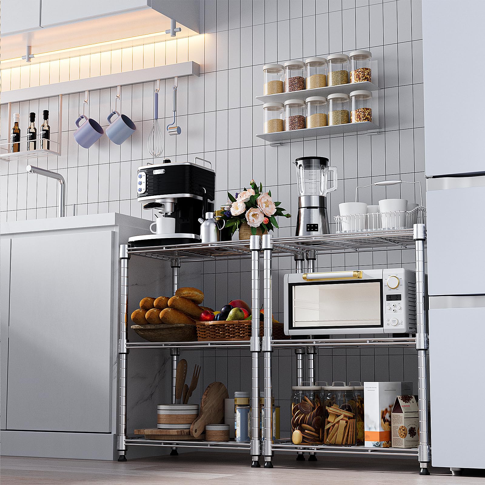 MMZG shelf capacity up to 150lbs per shelf supports heavy and bulky items