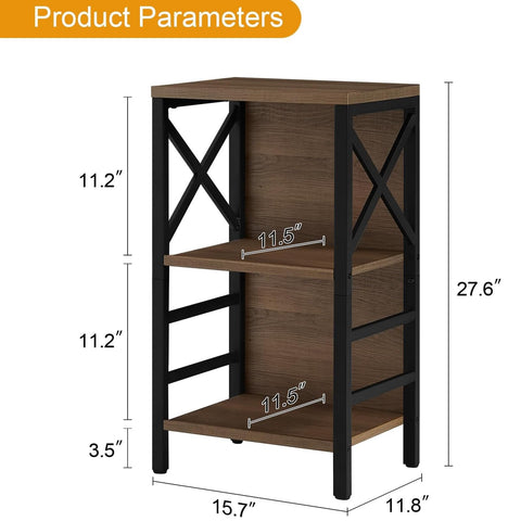 MNEETRUNG versatile piece works as bookcase, end table, or nightstand.