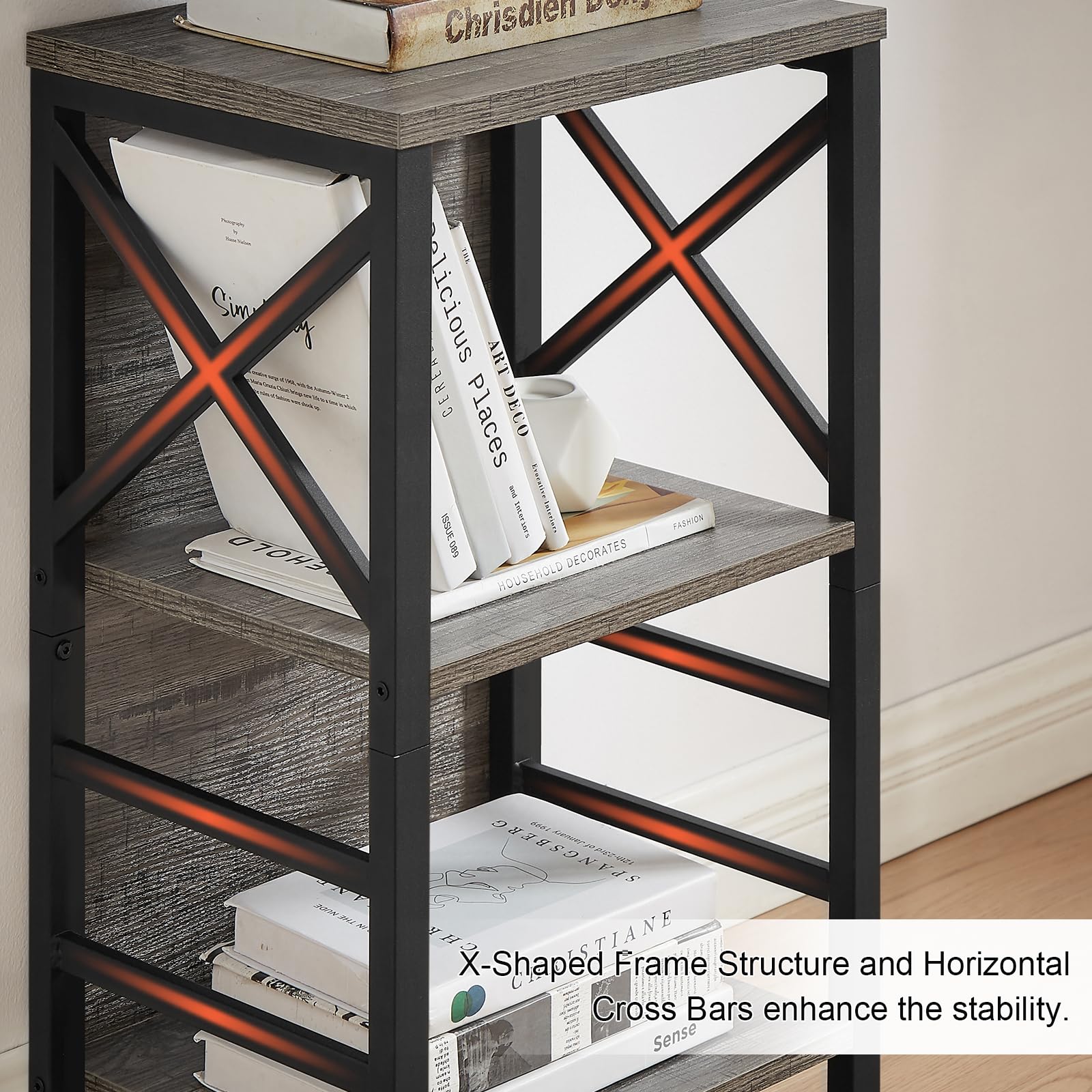 MNEETRUNG small bookcase assembly-kit included for easy setup
