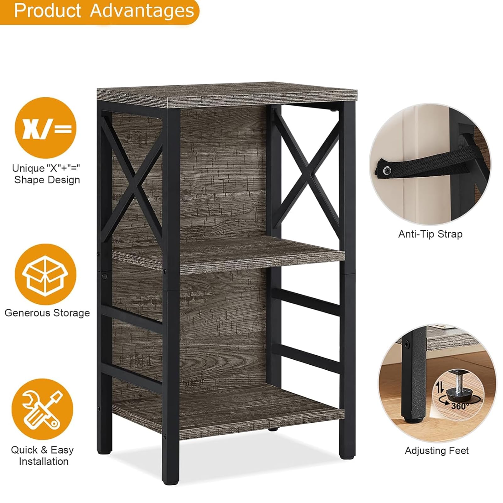 MNEETRUNG small bookcase with items organized on three shelves