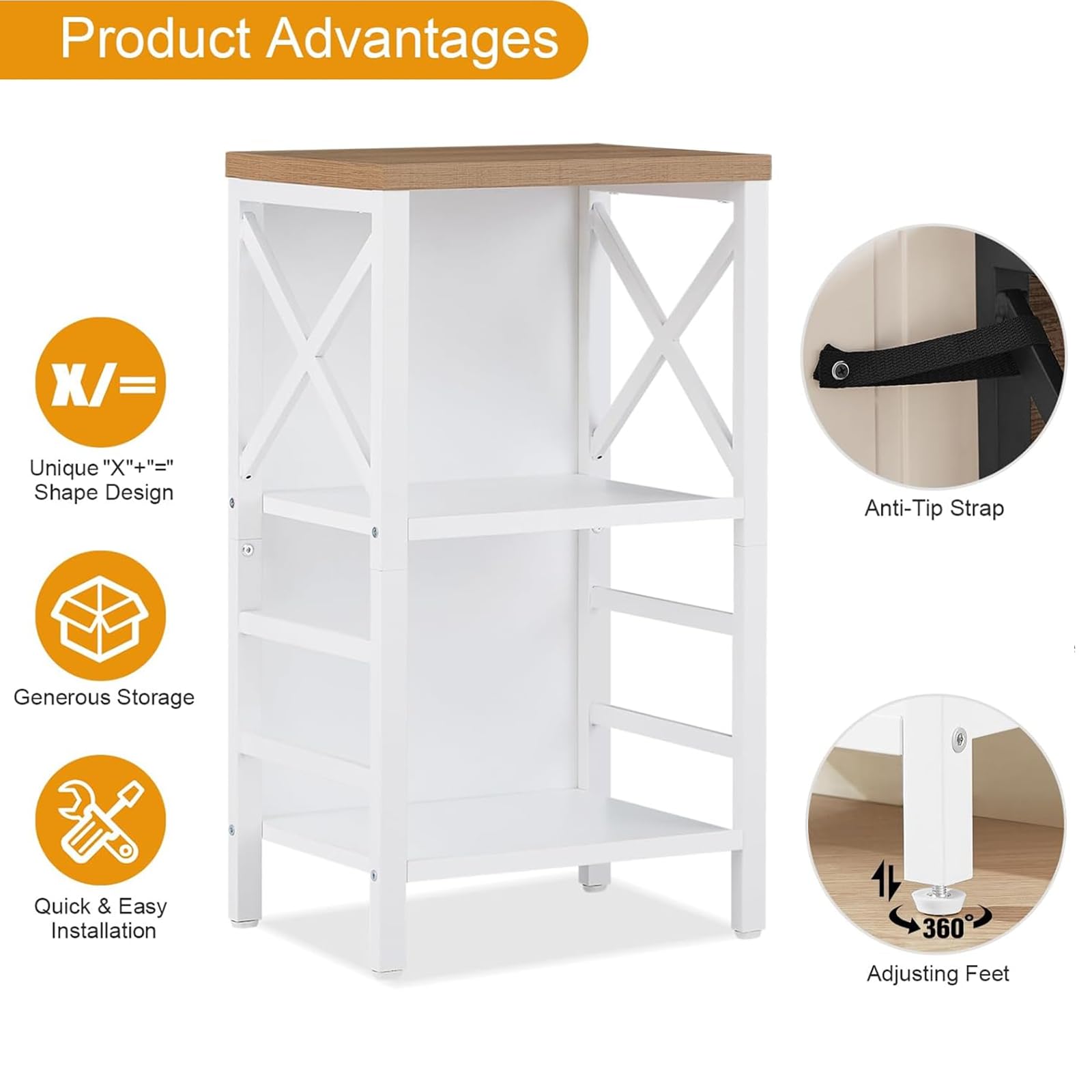 MNEETRUNG white bookcase blends industrial charm with modern decor