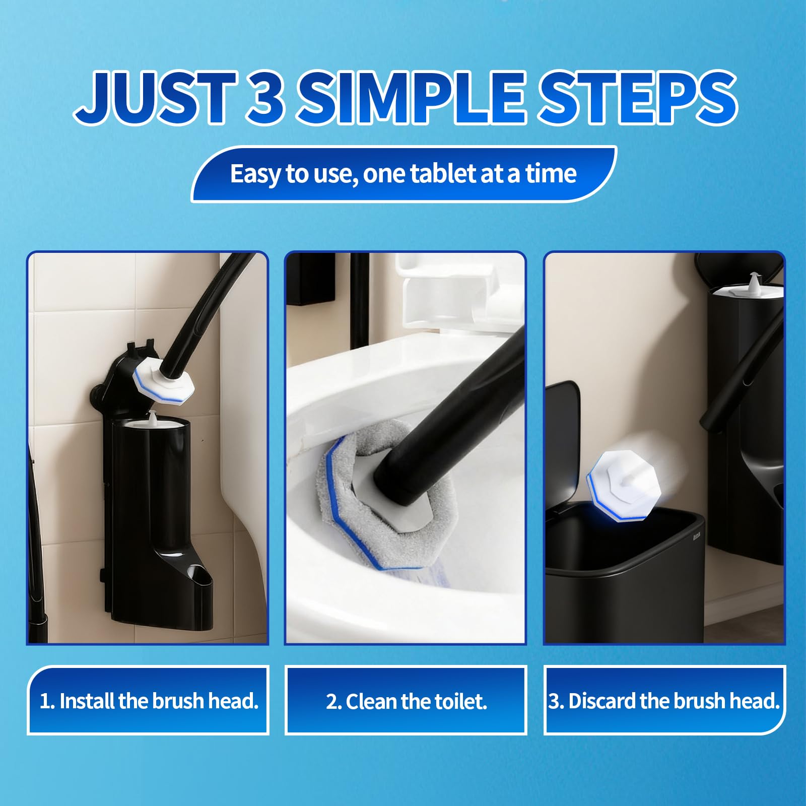MNWHUC hygienic no-mess cleaning system ideal for bathrooms and mirrors.