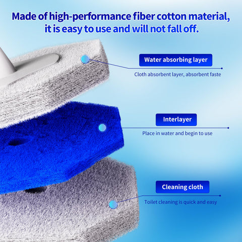 MNWHUC toilet brush holder storage caddy keeps refill heads organized.