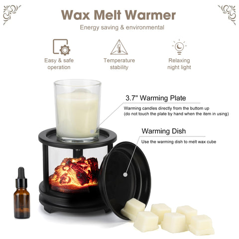 MOAFINA campfire warmer removable top dish for scents setup
