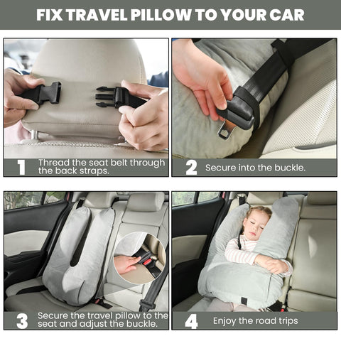 MOAOO Travel Pillow lightweight and portable for trips and camping