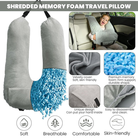 MOAOO Travel Pillow vacuum-pack packaging for easy storage