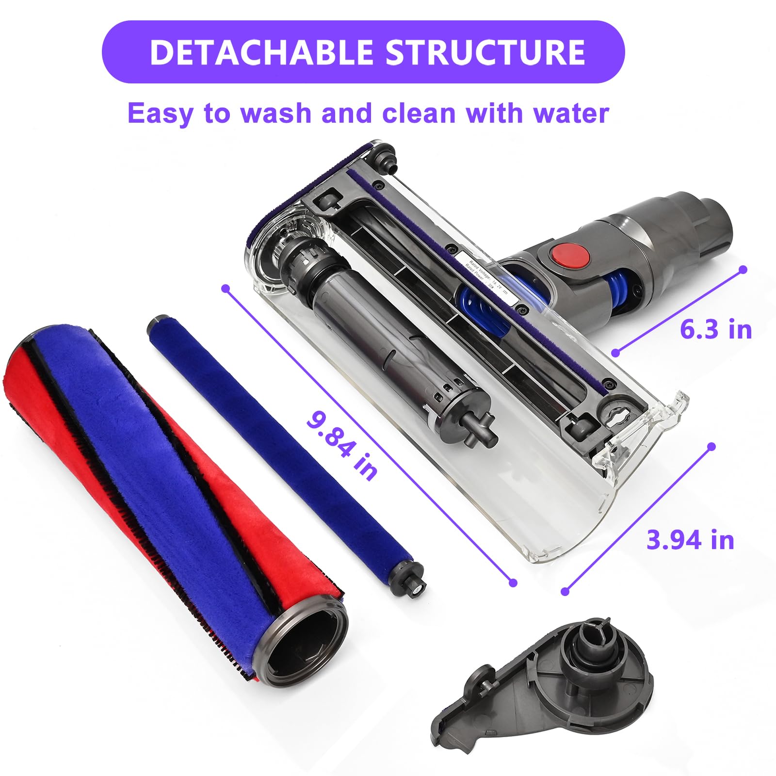Mochenli hard floor bristles prevent scratches while collecting fine dust.