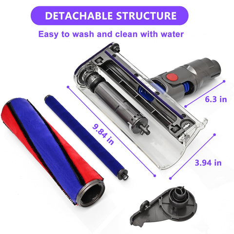 Mochenli hard floor bristles prevent scratches while collecting fine dust.