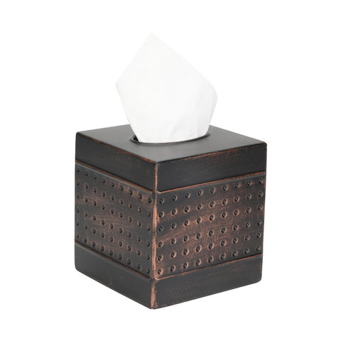 MOCHTERO decorative tissue box cover with dotted pattern elevates living room aesthetics and hides unsightly boxes.