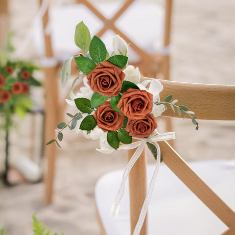 Mocoosy burnt orange rose for DIY floral art projects