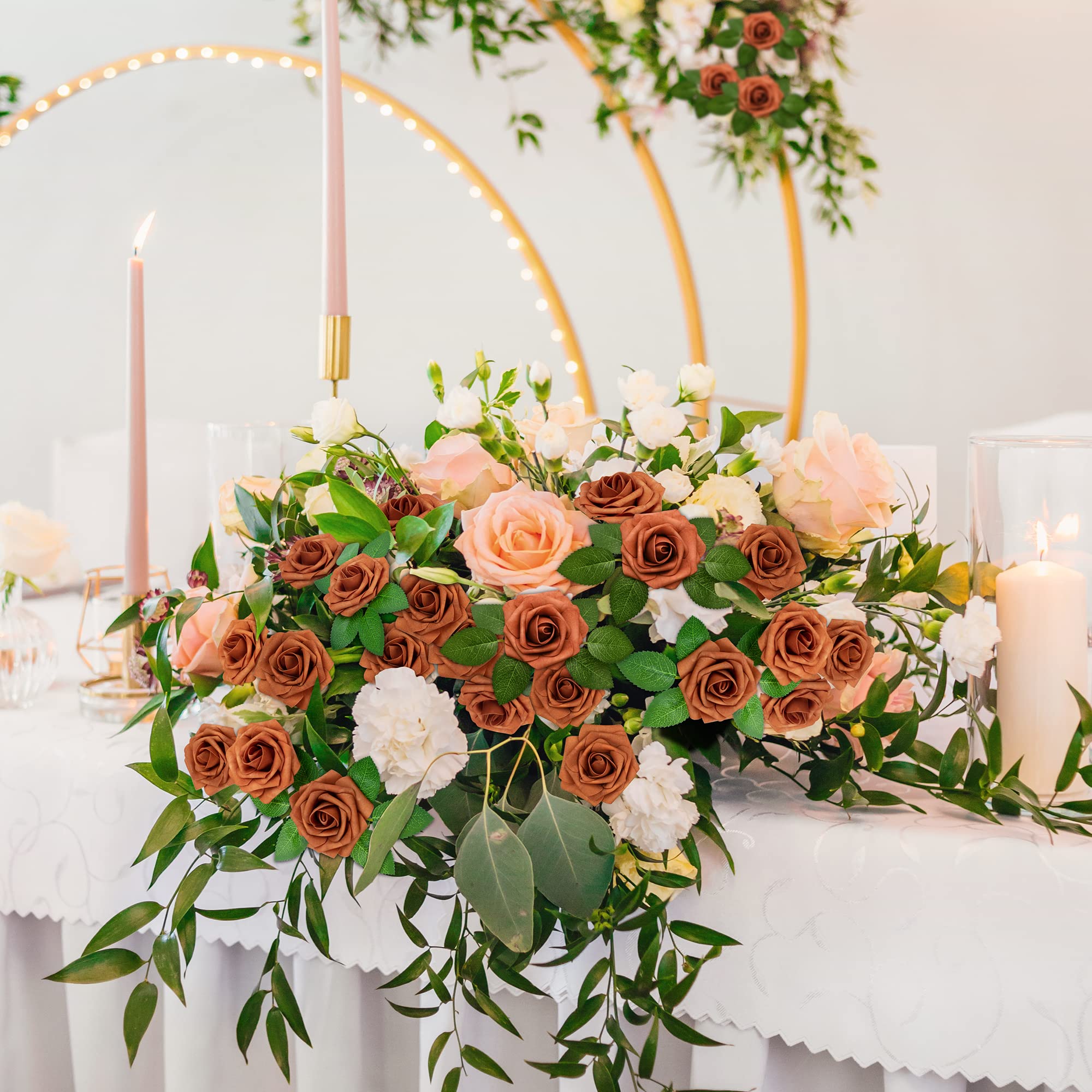 Mocoosy burnt orange rose foam texture adds realistic craft results