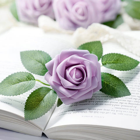 Mocoosy lavender rose DIY bouquet with separate leaves