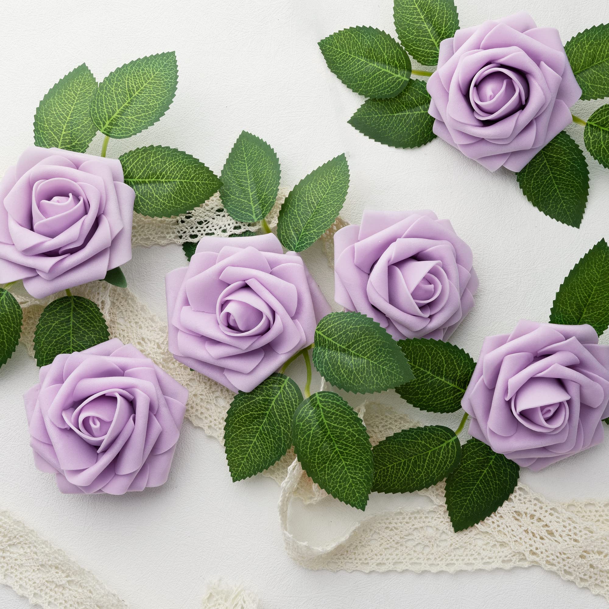 Mocoosy lavender rose stems 8 inches for easy arranging