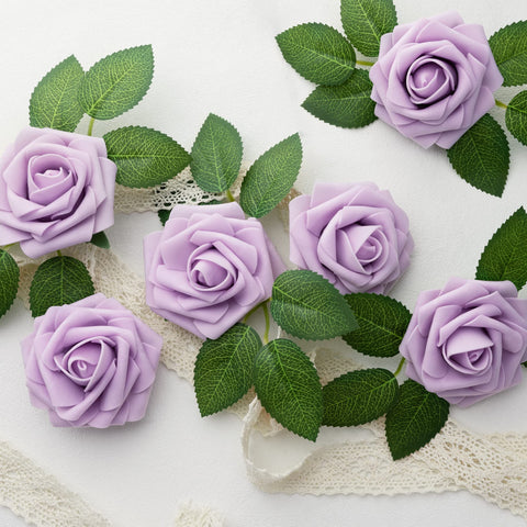 Mocoosy lavender rose stems 8 inches for easy arranging