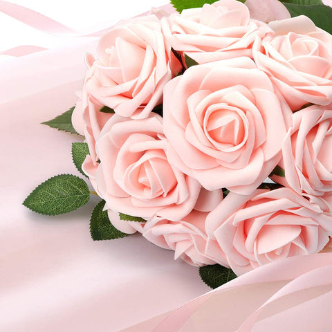 Mocoosy rose flowers DIY project close-up highlights lifelike color.