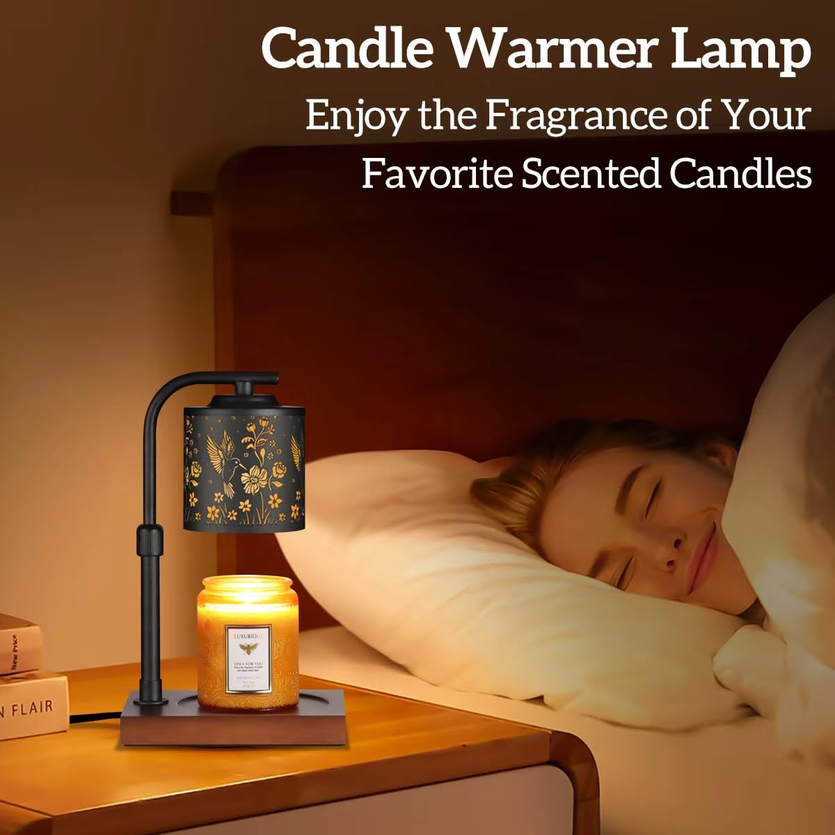 Mocosa candle warmer with two halogen bulbs for reliable heat