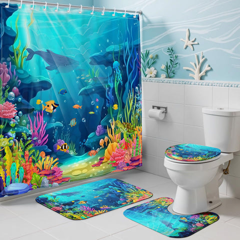 Mocsicka curtain fabric with waterproof coating for splash resistance.