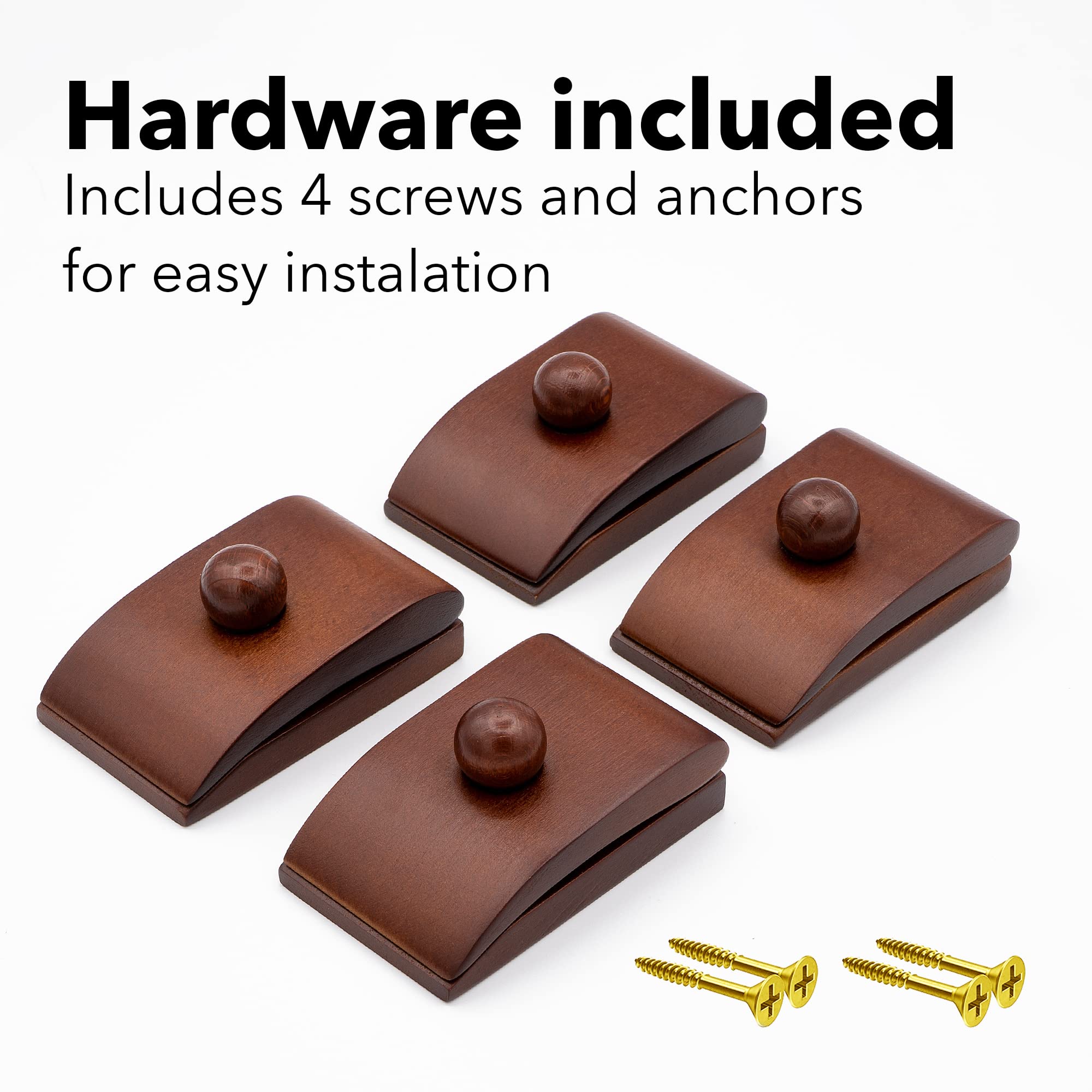 MOCTUS quilt hangers — four large clips grip blankets securely without wall damage.