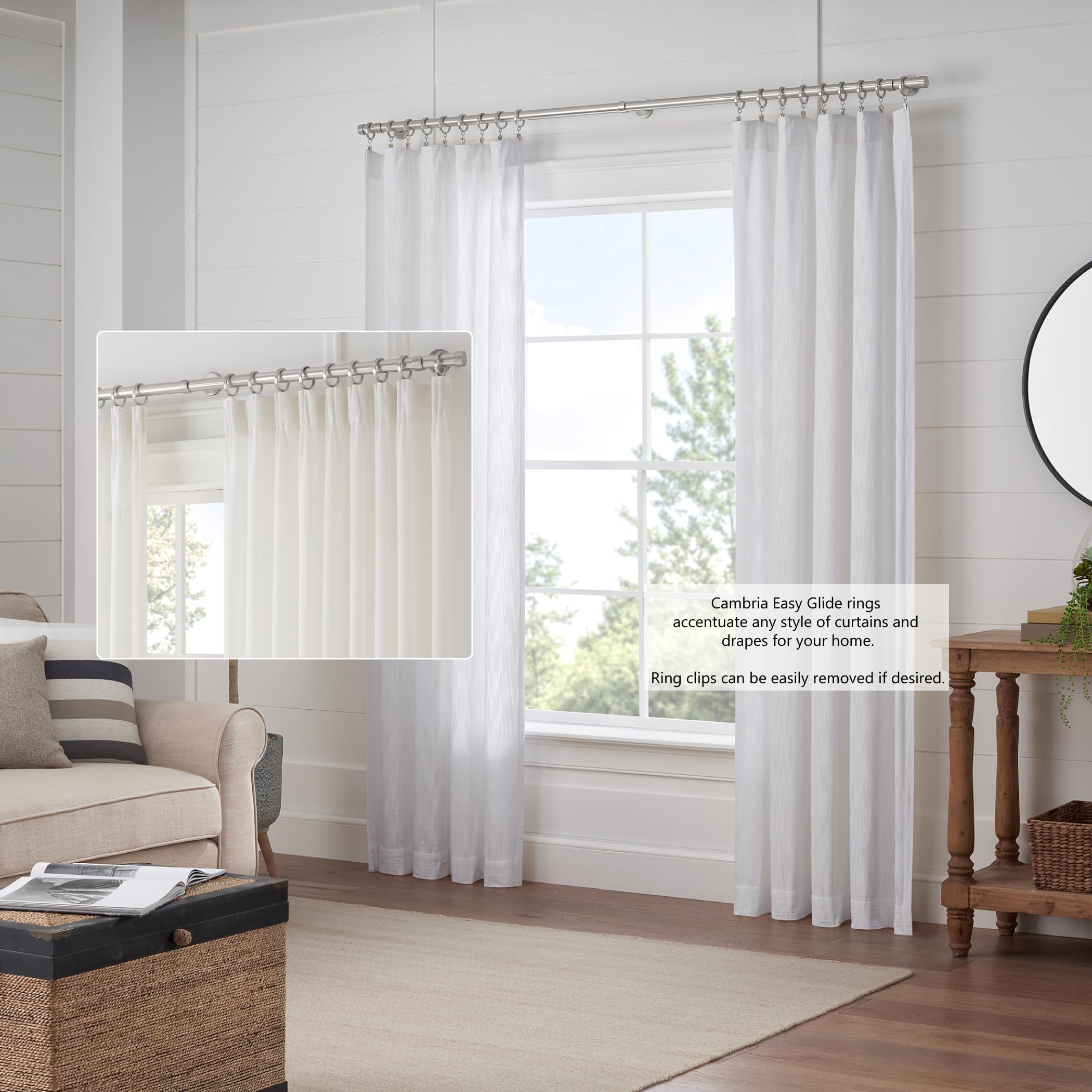 MODE Cambria Designer Series heavy metal rings for durable window hardware.