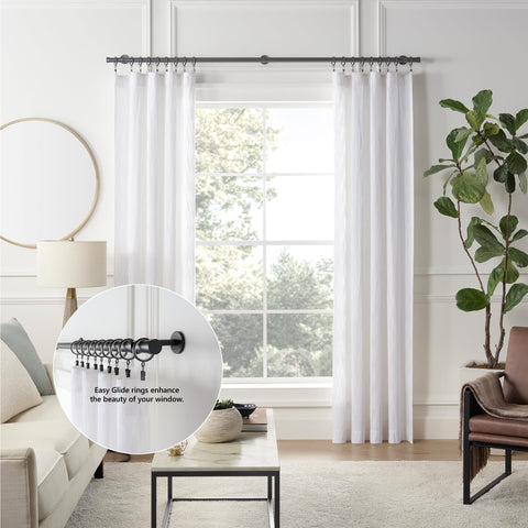 Mode Cambria nylon inserts ensure quiet, effortless gliding along the rod.