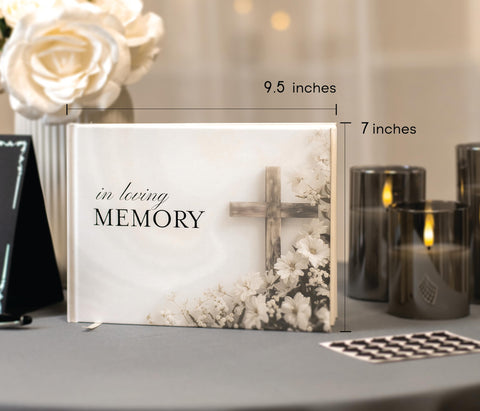 Modern Album Designs 'In Loving Memory' section to record name and dates.