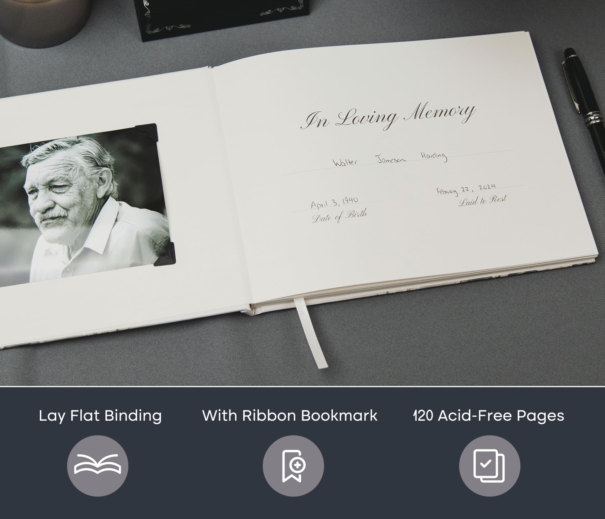 Modern Album Designs inner pages with photo insert frames for keepsake memories.
