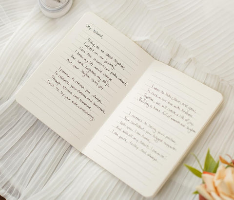 Designed in Sunnyvale for stylish wedding keepsakes and vows