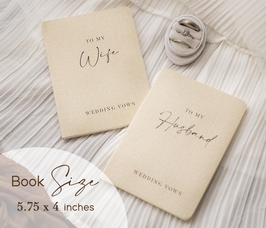 Open Slim Vow Books showing 48 pages of 140 gsm paper for writing