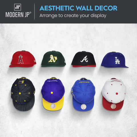 Modern JP wall hat hooks showing adhesive installation option for quick mounting