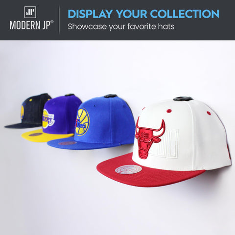 Modern JP wall mount decluttering a room with organized hat display