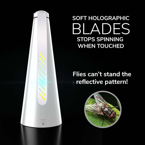 Modern Lyfe two-pack fly fans ready for outdoor parties and food service