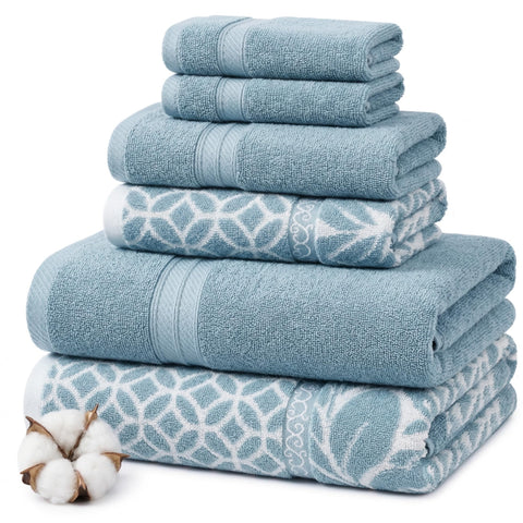 Modern Threads Botanical Vine bath towels 27x54 plush and quick-dry