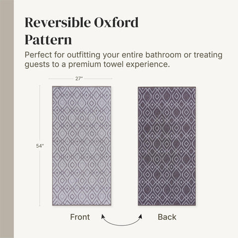 Modern Threads Classic Diamond towel set in bathroom scene suggests everyday luxury.