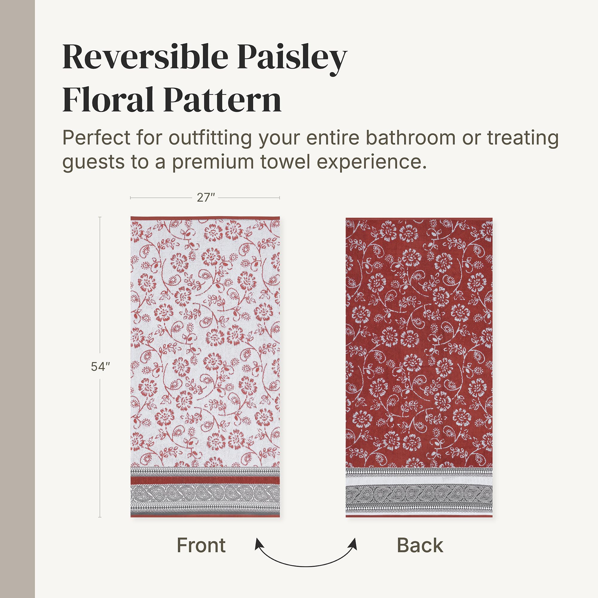 Modern Threads Floral Trail quick dry fibers help towels air out