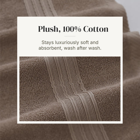 Modern Threads Floral Trail set in taupe brown tones enhances any décor.