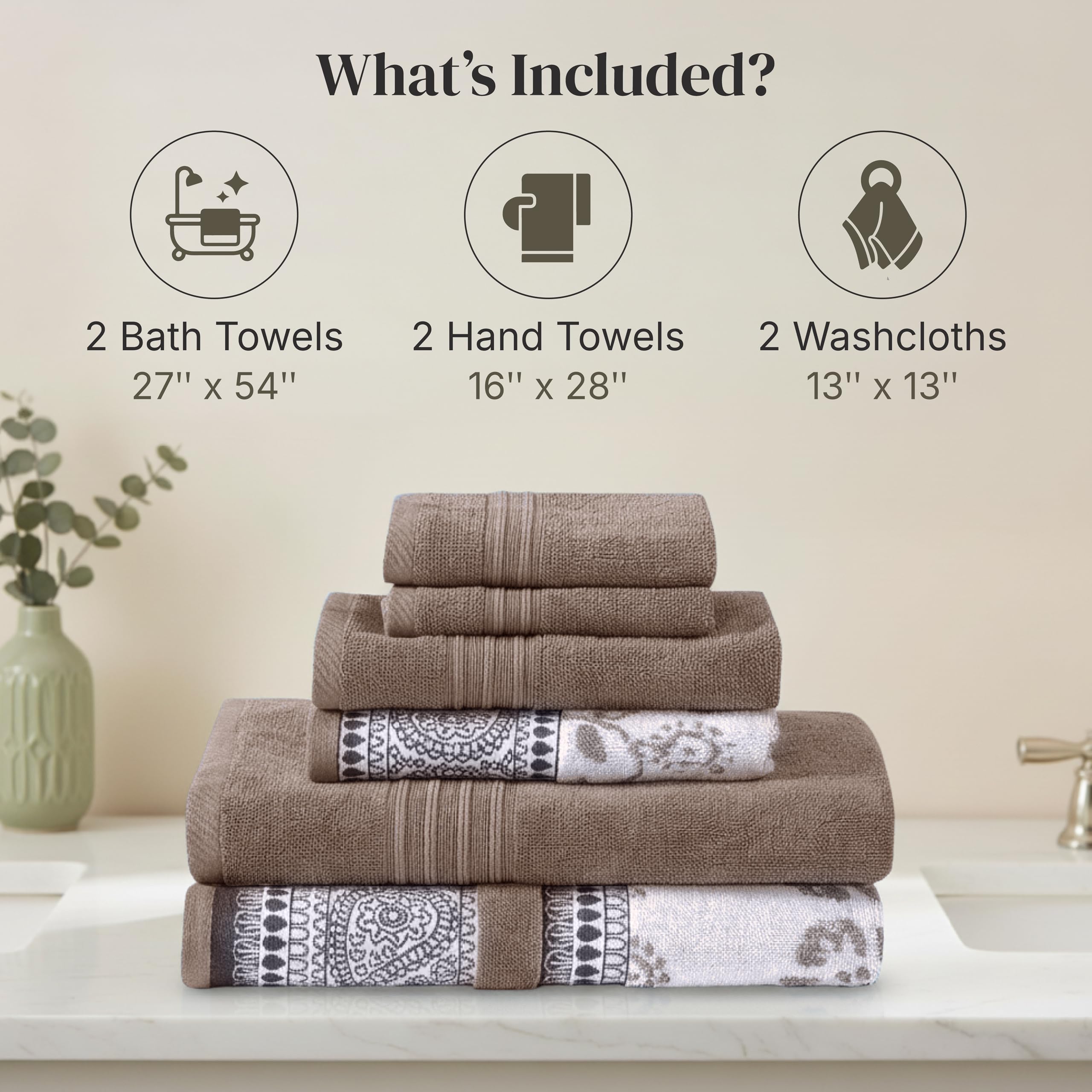 Modern Threads Floral Trail washcloth—compact, quick-drying companion for travel.