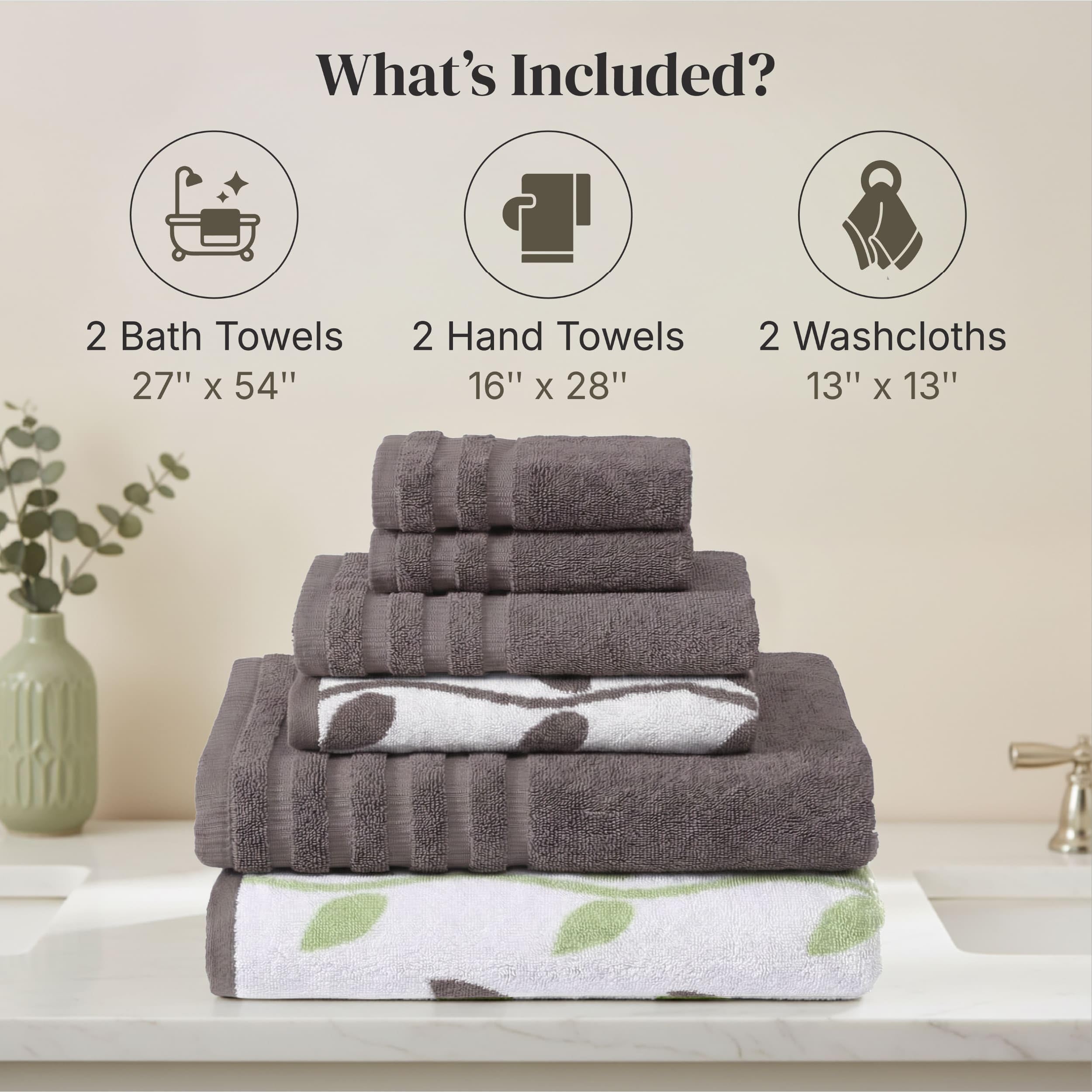 Modern Threads hand towels 16 x 28 highlighting quick-dry, durable weave.