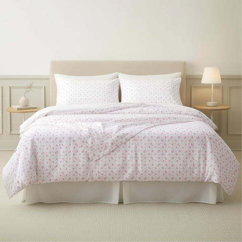 Modern Threads King fitted sheet with deep pockets ensures secure, stay-in-place fit.